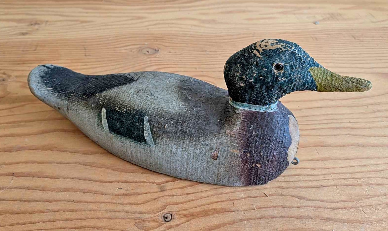 Pascagoula factory mallard drake, worn original paint